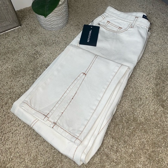 Off White Jeans With Front Slit - Picture 3 of 4